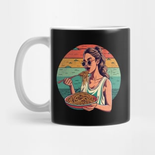 Girl Loves Spaghetti Mug